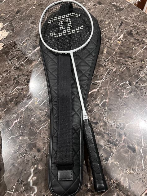 chanel badminton set|CHANEL CC LOGO BADMINTON RACKET SET SILVER .